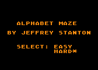 Alphabet Maze atari screenshot
