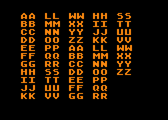 Alphabet Music atari screenshot