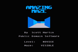 Amazing Maze atari screenshot