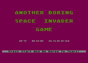 Another Boring Space Invader Game atari screenshot