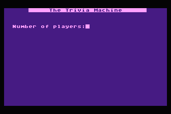 Antic Trivia Machine atari screenshot