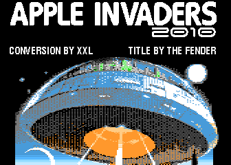 Apple Invaders atari screenshot