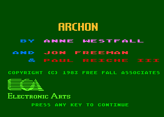 Archon atari screenshot
