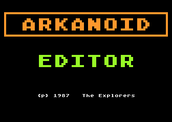 Arkanoid Editor atari screenshot