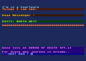 Mysterious Adventure No.  3 - Arrow of Death - Part 1 atari screenshot