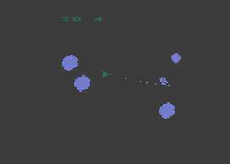 Asteroids atari screenshot