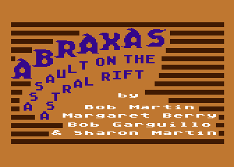 Abraxas Adventure #1 - Assault on the Astral Rift atari screenshot