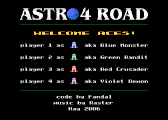 Astro4 Road atari screenshot