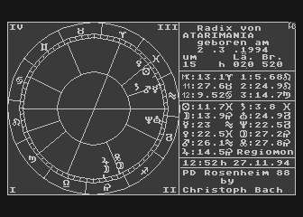 Astrologie atari screenshot
