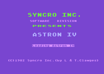 Astron IV atari screenshot