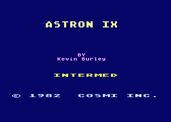 Astron IX atari screenshot