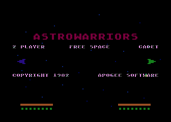 Astrowarriors atari screenshot