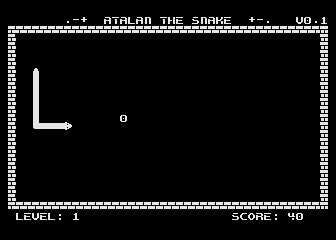 Atalan the Snake atari screenshot