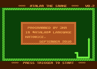 Atalan the Snake atari screenshot