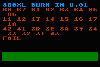 Atari 600XL / 800XL Burn-In U.01
