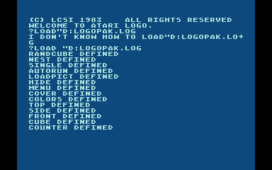 Atari LOGO atari screenshot