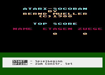 Atari-Socoban atari screenshot