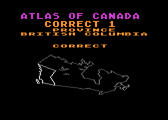 Atlas of Canada atari screenshot