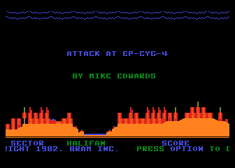 Attack at EP-CYG-4 atari screenshot