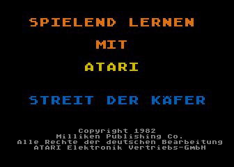 Aufgepasst / Streit der Käfer atari screenshot