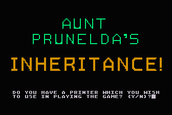 Aunt Prunelda's Inheritance atari screenshot