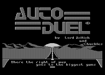 AutoDuel atari screenshot