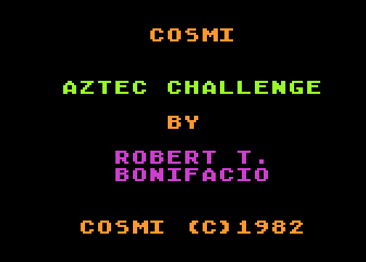 Aztec Challenge atari screenshot