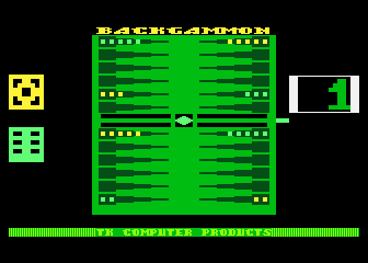Backgammon atari screenshot