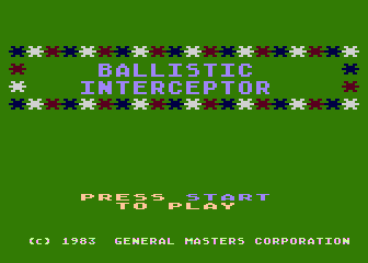 Ballistic Interceptor atari screenshot