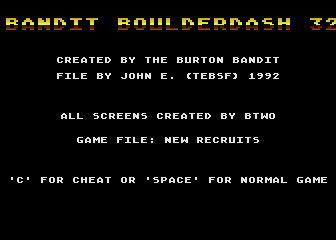 Bandit Boulder Dash 32 atari screenshot
