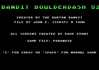 Bandit Boulder Dash 52 atari screenshot