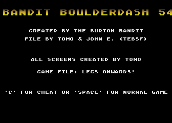 Bandit Boulder Dash 54 atari screenshot