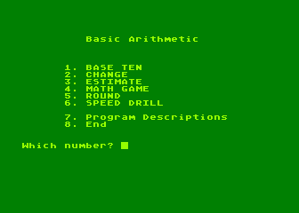 Basic Arithmetic atari screenshot