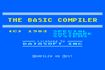 BASIC Compiler atari screenshot
