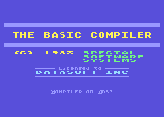 BASIC Compiler atari screenshot