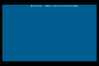 Basic Multiplication atari screenshot