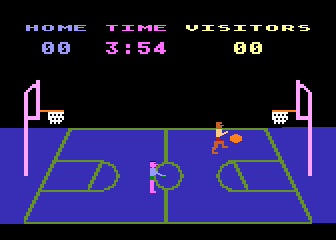 Basketball atari screenshot