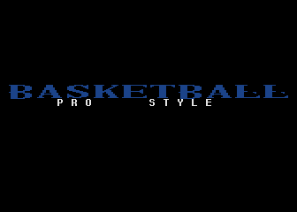 Basketball Pro Style atari screenshot
