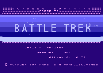 Battle Trek atari screenshot