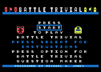Battle Trivial atari screenshot