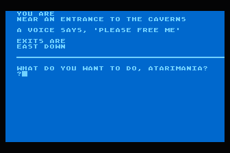 Bawdy Adventure in the Magic Caverns atari screenshot