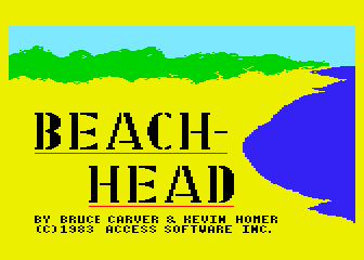 Beach Head atari screenshot