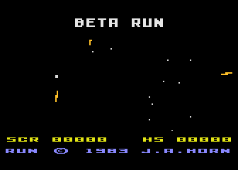 Beta Run atari screenshot