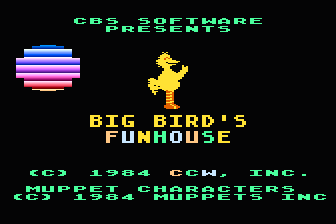 Big Bird's Funhouse atari screenshot