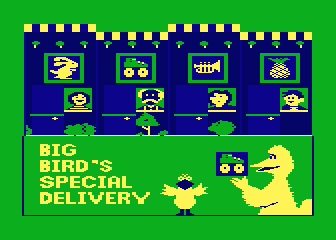 Big Bird's Special Delivery atari screenshot