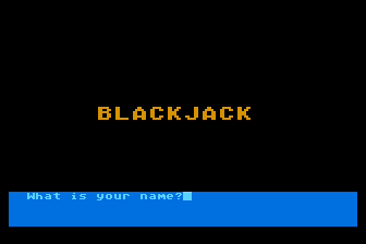 Blackjack atari screenshot
