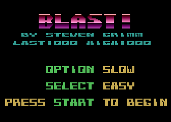 Blast! atari screenshot