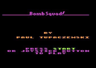 Bomb Squad atari screenshot