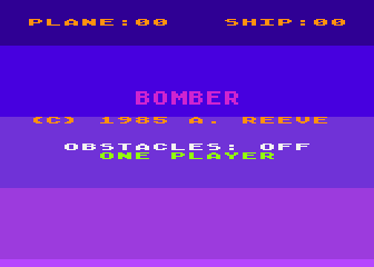 Bomber atari screenshot