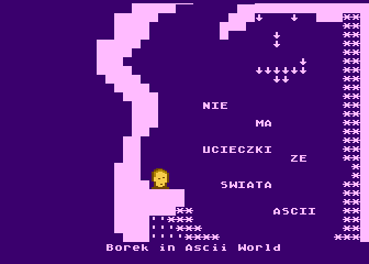 Borek in ASCII World atari screenshot